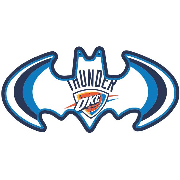 Oklahoma City Thunder Batman Logo fabric transfer
